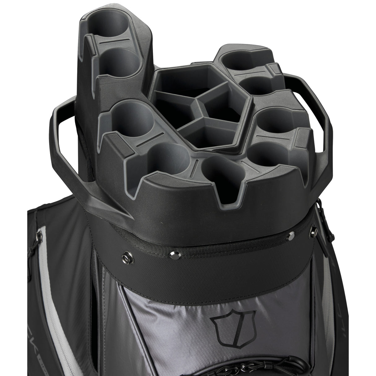 Wilson Staff 2026 I - LOCK Dry 4 Waterproof Cartbag, Schwarz / Grau - Golflaedchen.de
