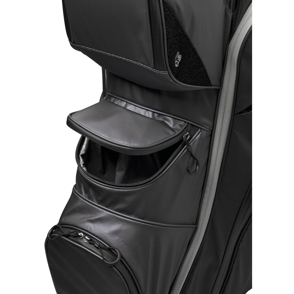 Wilson Staff 2026 I - LOCK Dry 4 Waterproof Cartbag, Schwarz / Grau - Golflaedchen.de