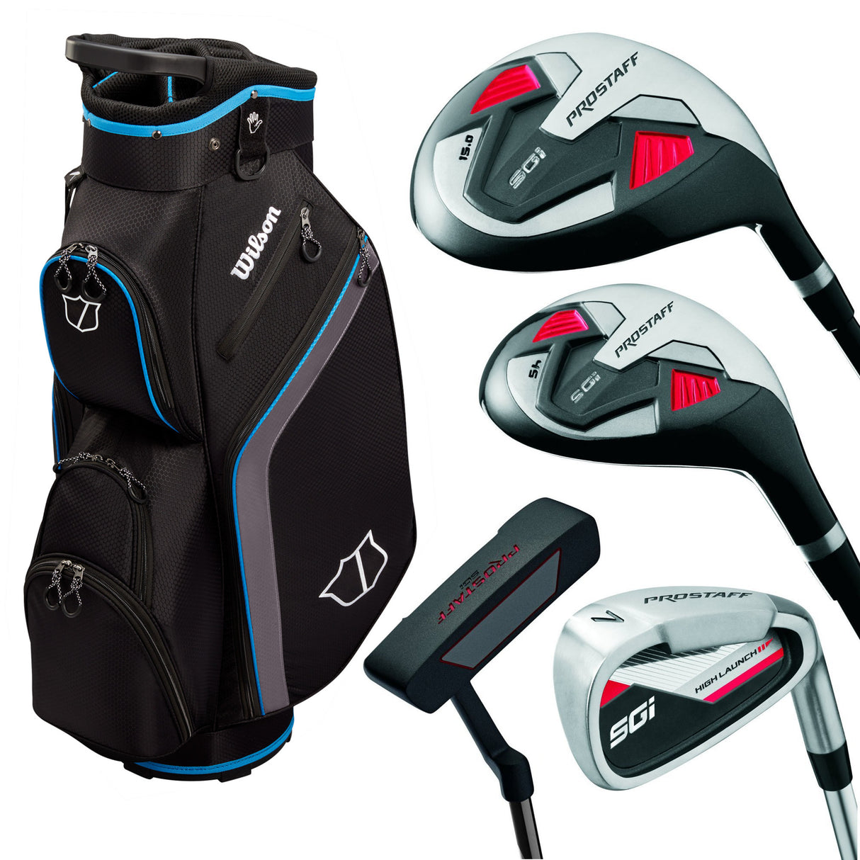 Wilson Pro Staff SGI Herren Komplettset / Golfset, Linkshand - Golflaedchen.de