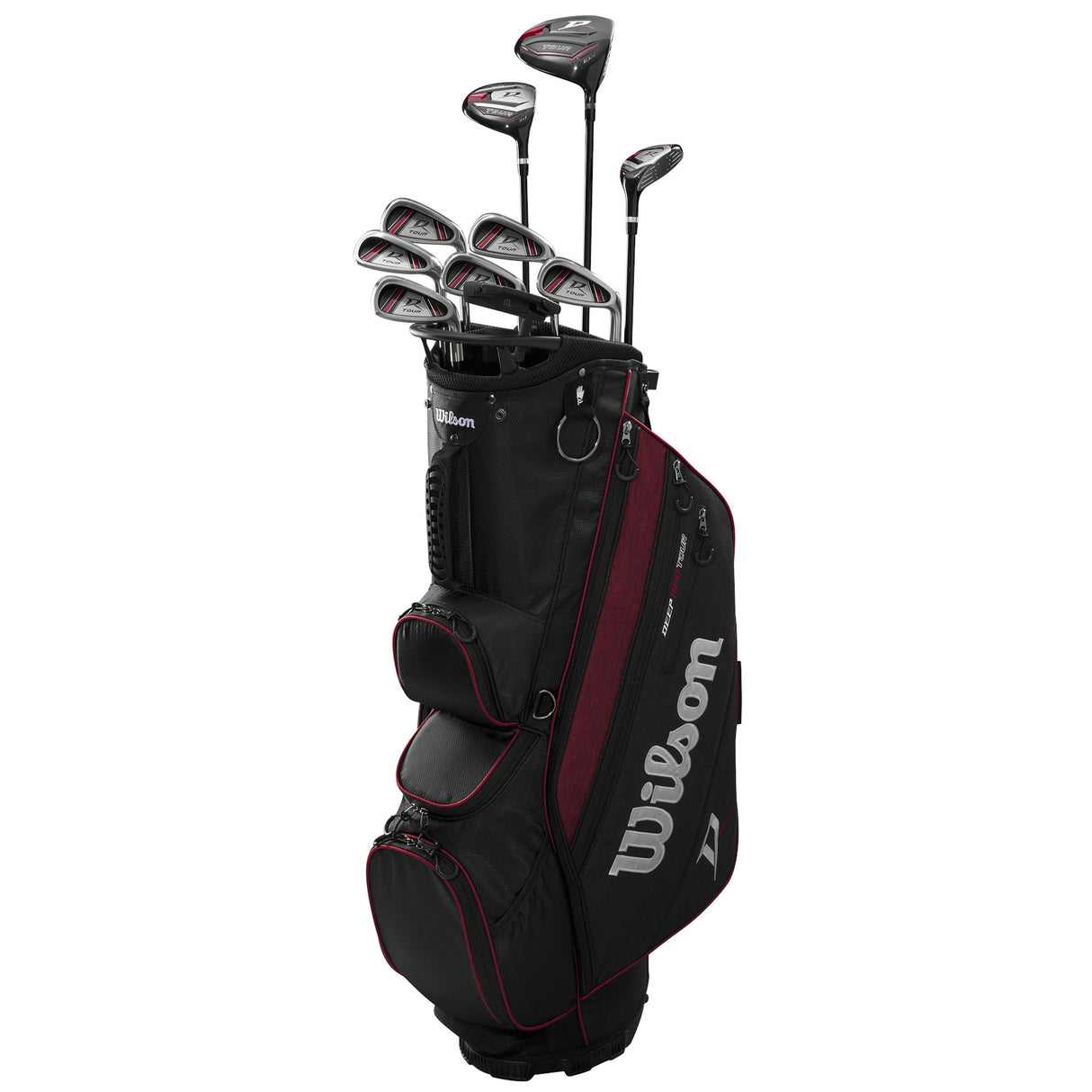 Wilson Deep Red Tour 2026 Herren Golfset / Golf Komplettset, Rechtshand, Stahl - & Graphitschäfte - Golflaedchen.de