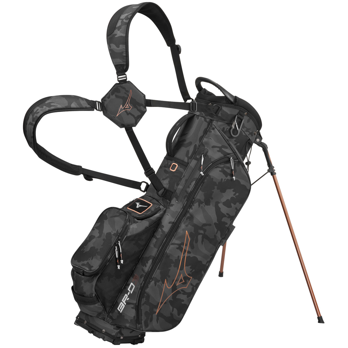Mizuno 2025 BR - D3 Standbag, Camouflage / Schwarz - Golflaedchen.de