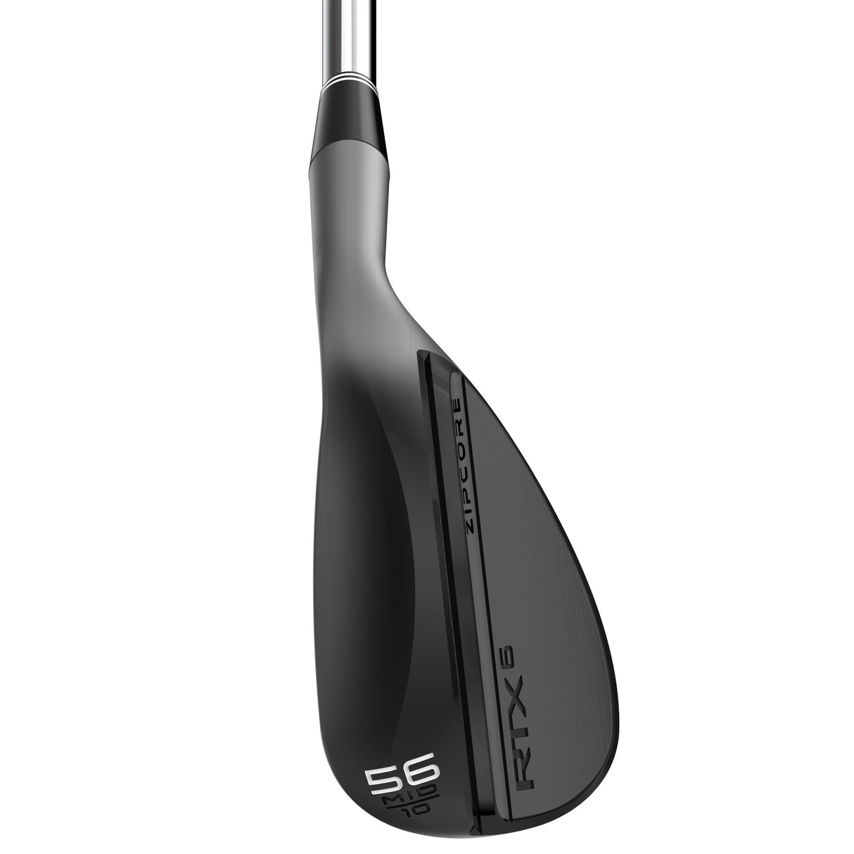 Cleveland RTX6 ZipCore Wedge, Black Satin, Stahlschaft, Herren Rechtshand - Golflaedchen.de