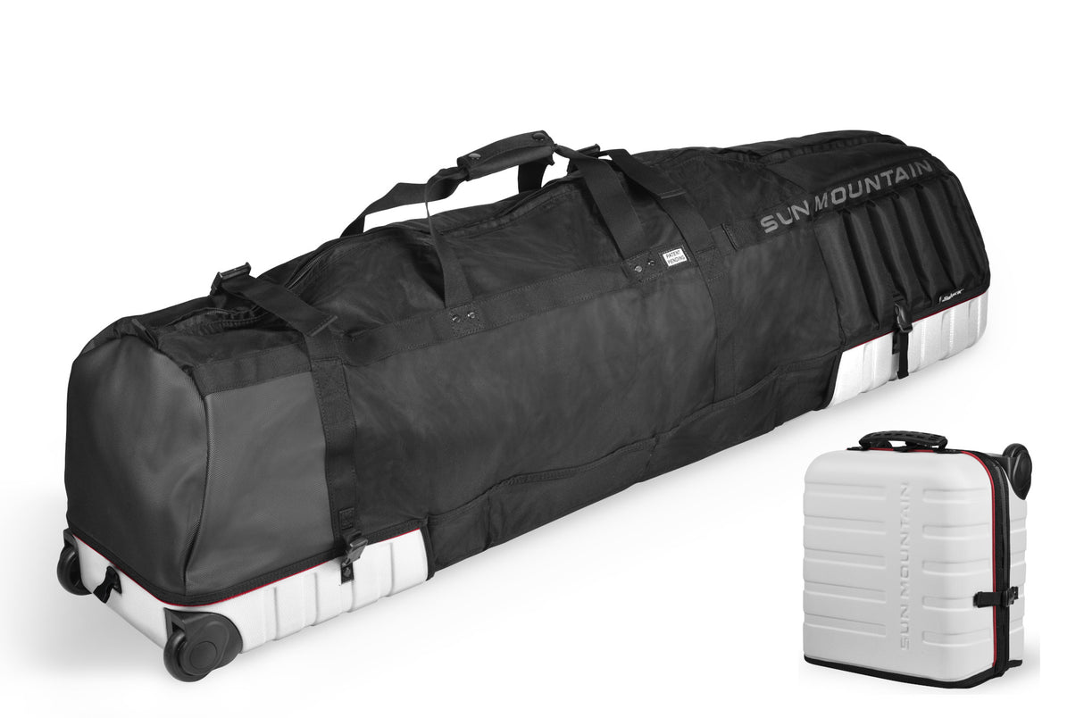Sun Mountain KUBE Travelcover / Golf Reisetasche, Weiß / Schwarz / Rot - Golflaedchen.de