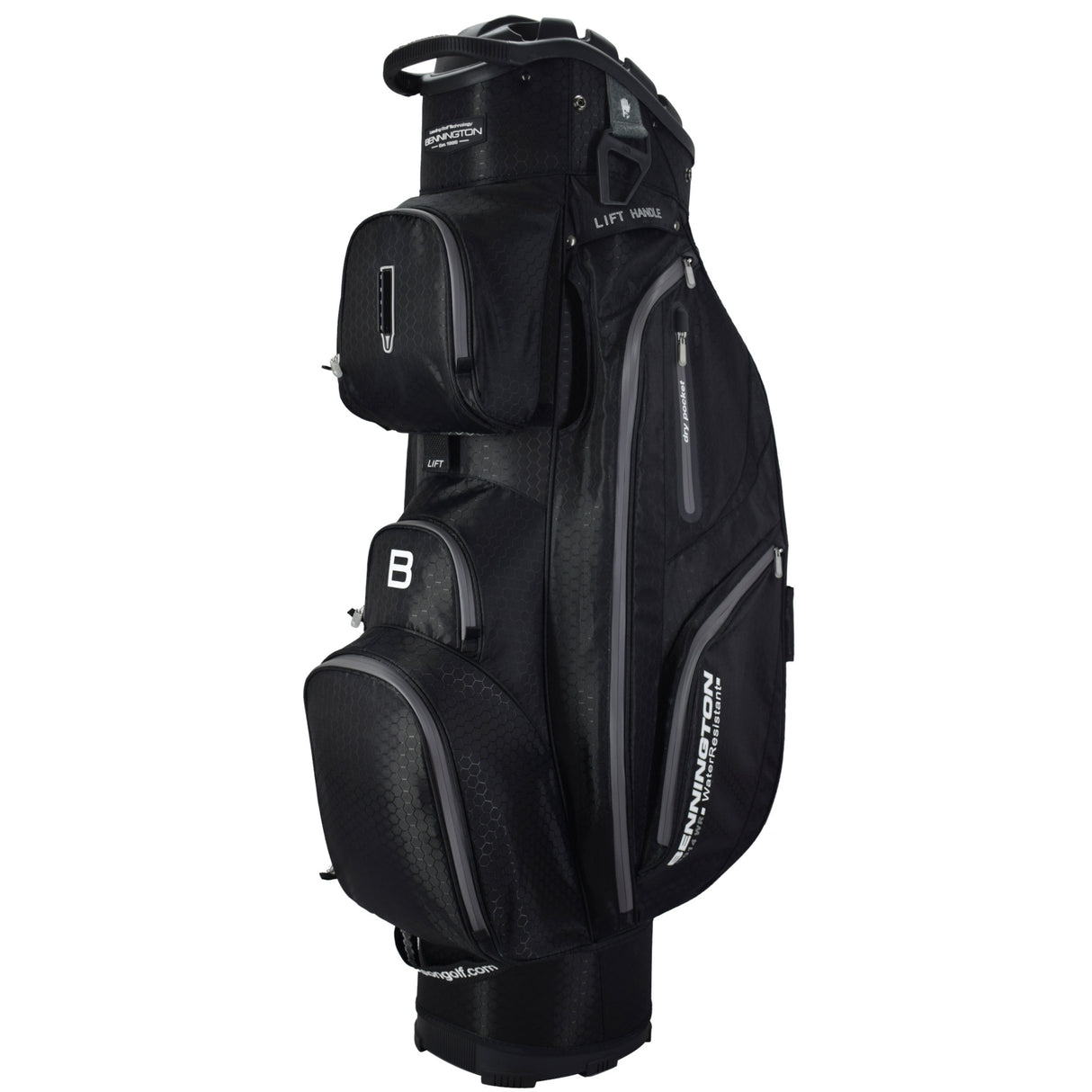 Bennington 2024 Quiet Organizer 14 (QO 14) Water Resistant Cartbag, Schwarz - Golflaedchen.de