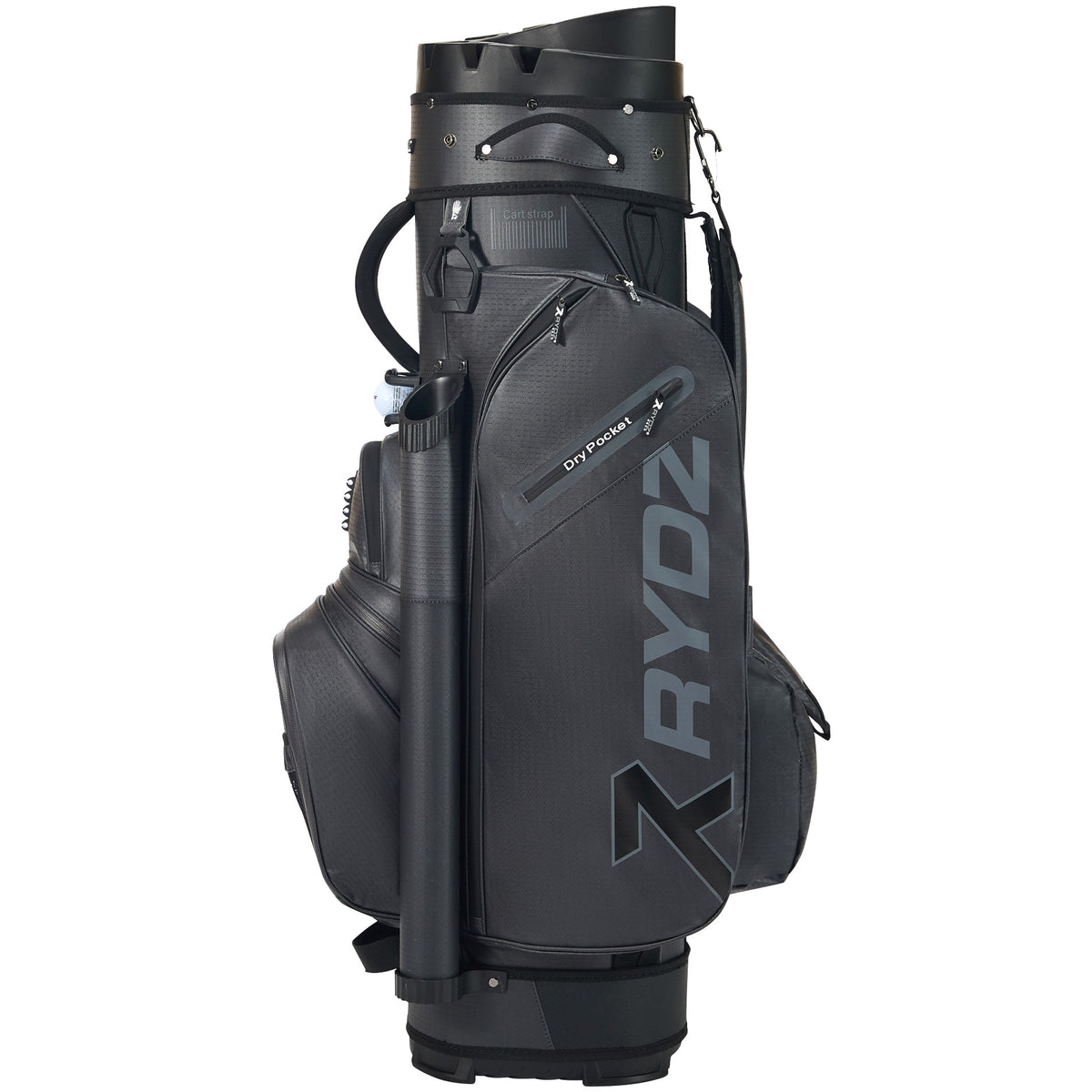 Rydz Gear Lucky Nine Silencer Cartbag, Schwarz - Golflaedchen.de
