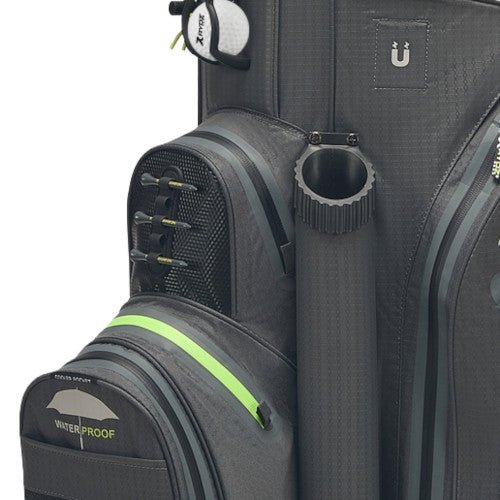 Rydz Skipper QO9 Waterproof Cartbag, Anthrazit / Grün - Golflaedchen.de