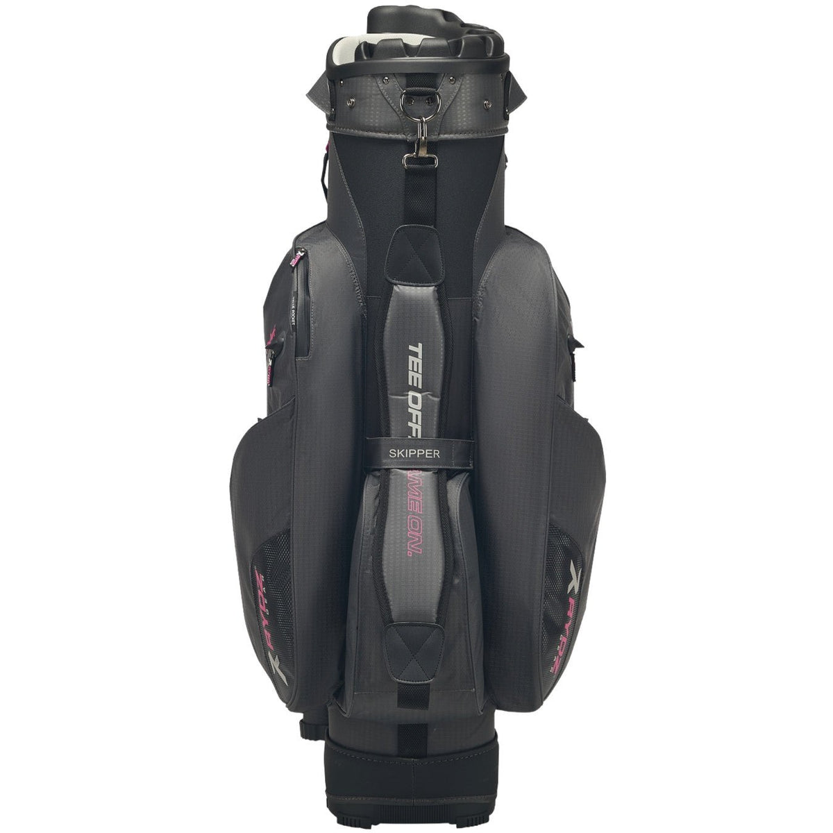 Rydz Skipper QO9 Waterproof Damen Cartbag, Anthrazit / Silbergrau / Pink - Golflaedchen.de
