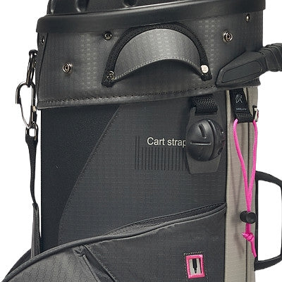 Rydz Skipper QO9 Waterproof Damen Cartbag, Anthrazit / Silbergrau / Pink