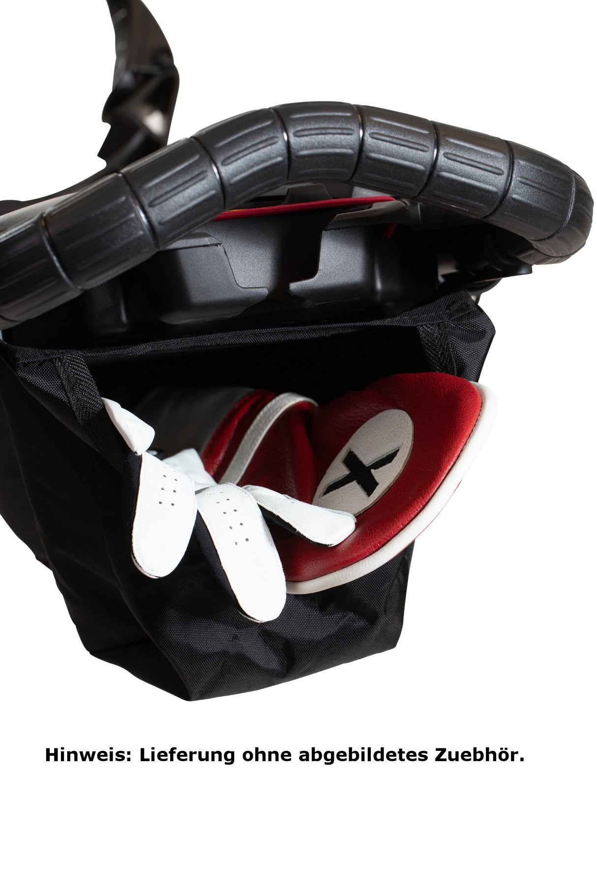 Bag Boy NITRON Auto - Open 3 - Rad Golftrolley, Grau / Dunkelgrau - Golflaedchen.de
