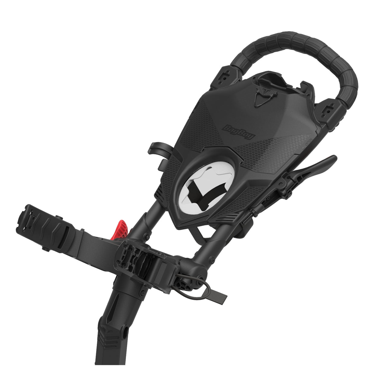 Bag Boy NITRON Auto - Open 3 - Rad Golftrolley, Grau / Dunkelgrau - Golflaedchen.de