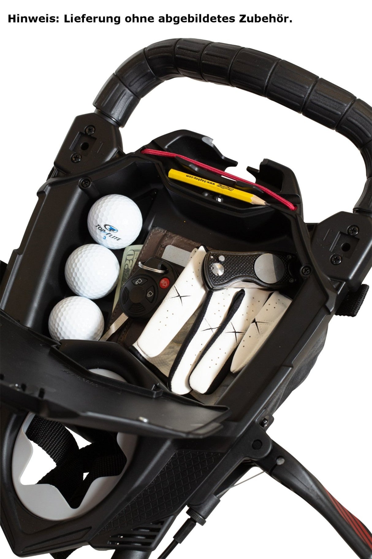 Bag Boy NITRON Auto - Open 3 - Rad Golftrolley, Grau / Dunkelgrau - Golflaedchen.de
