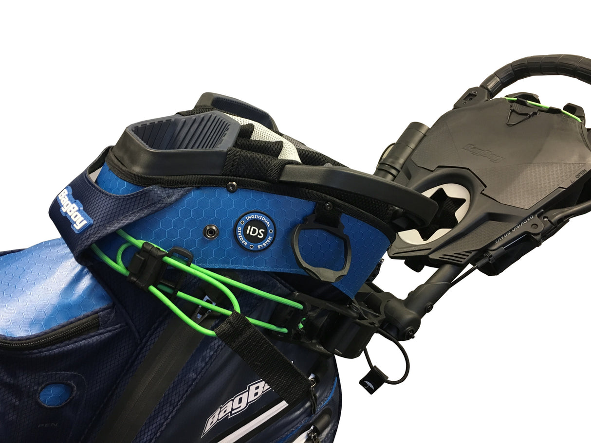 Bag Boy NITRON Auto - Open 3 - Rad Golftrolley, Grau / Dunkelgrau - Golflaedchen.de