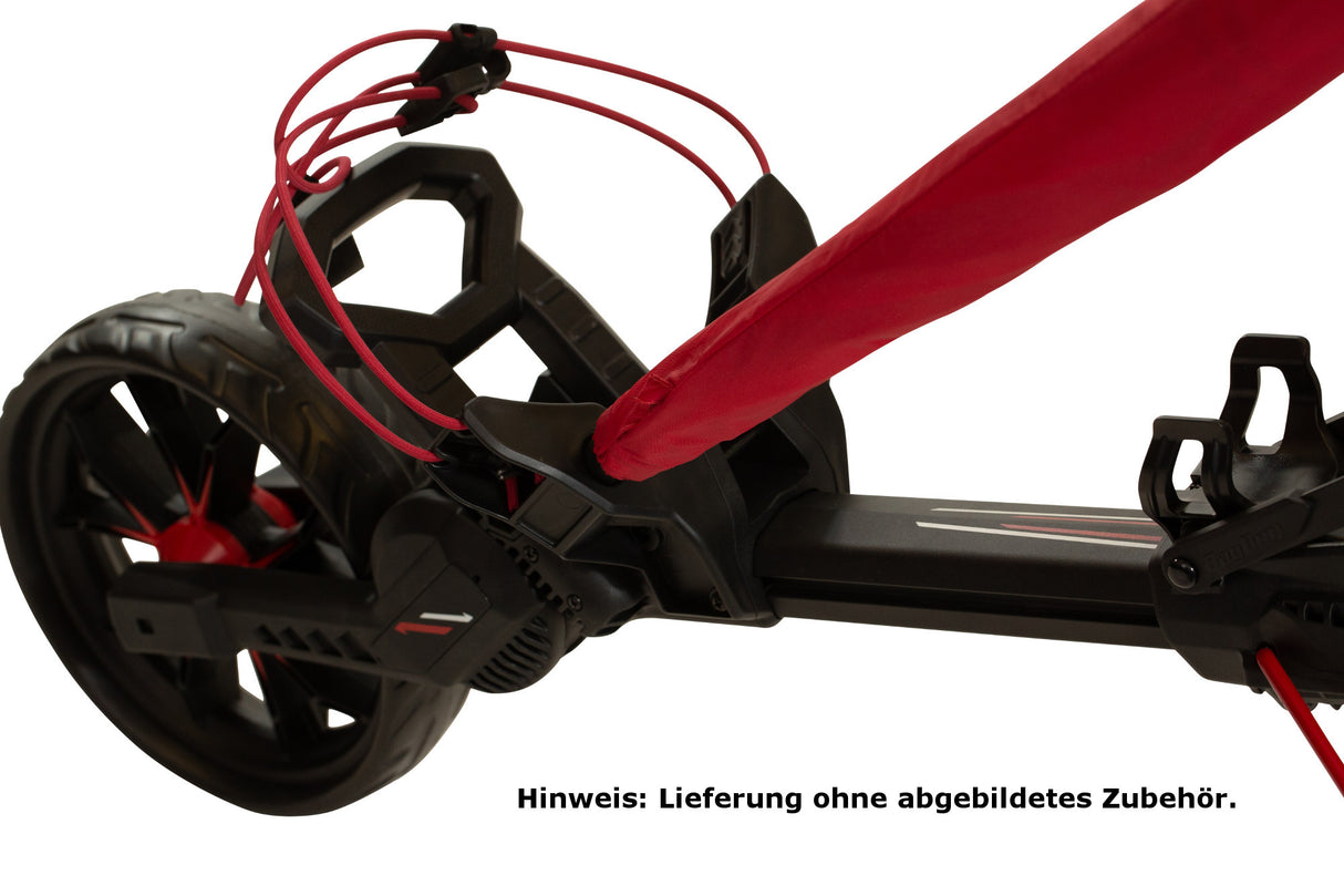 Bag Boy NITRON Auto - Open 3 - Rad Golftrolley, Grau / Dunkelgrau - Golflaedchen.de