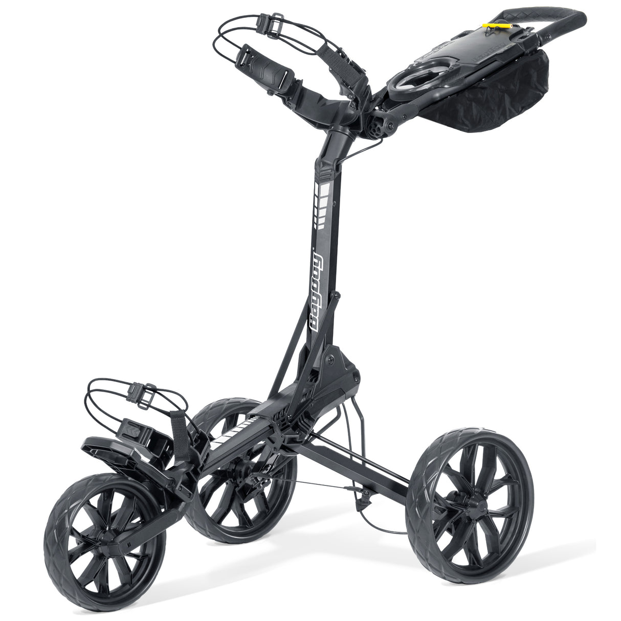 Bag Boy Slimfold 3 - Rad Golftrolley, Grau / Weiß - Golflaedchen.de