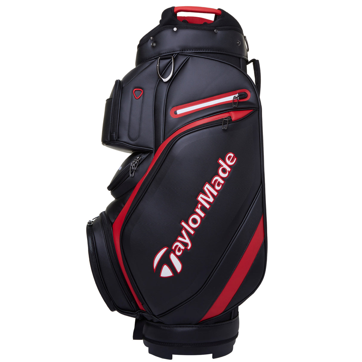 Taylor Made 2025 Deluxe Cartbag, Schwarz / Rot - Golflaedchen.de