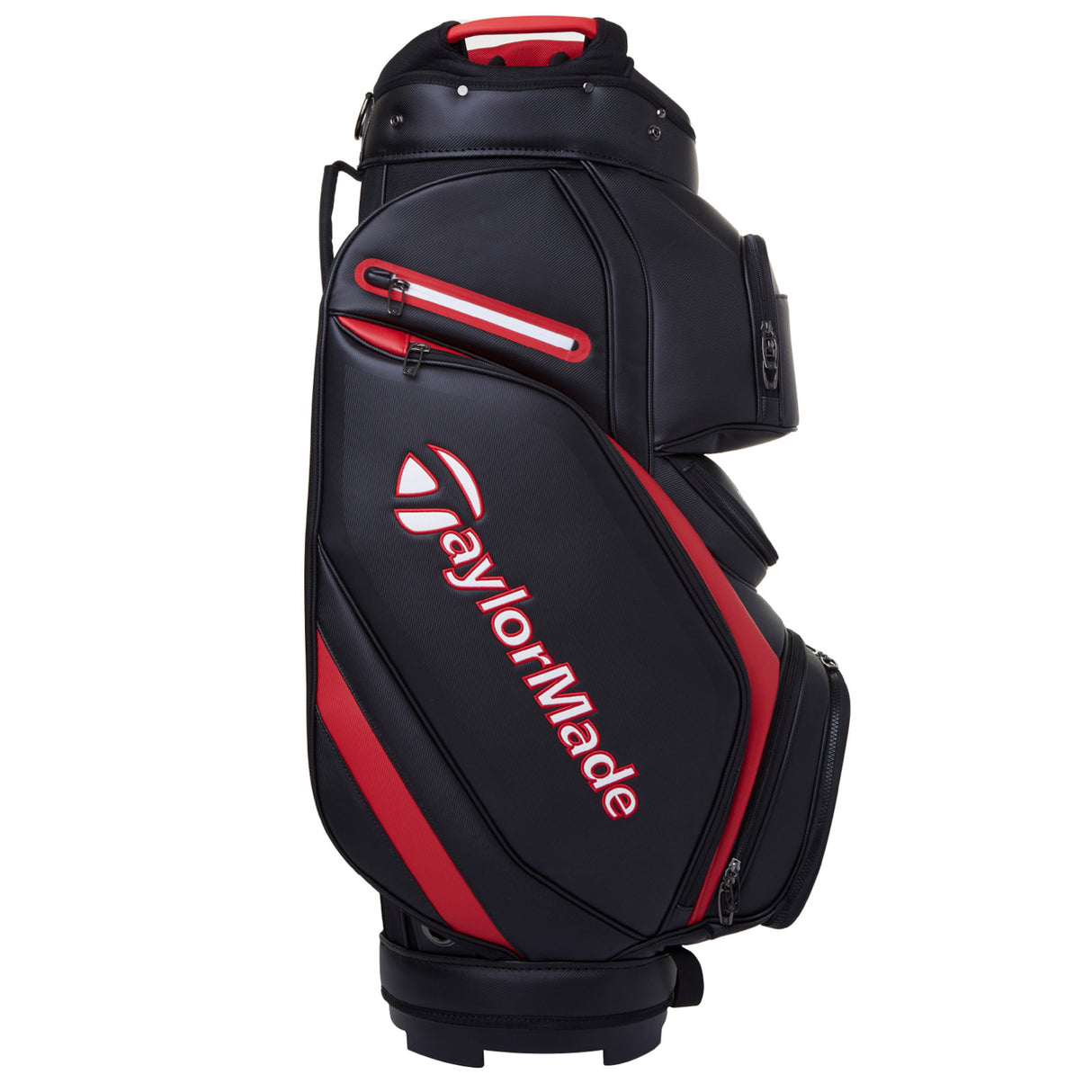 Taylor Made 2025 Deluxe Cartbag, Schwarz / Rot - Golflaedchen.de