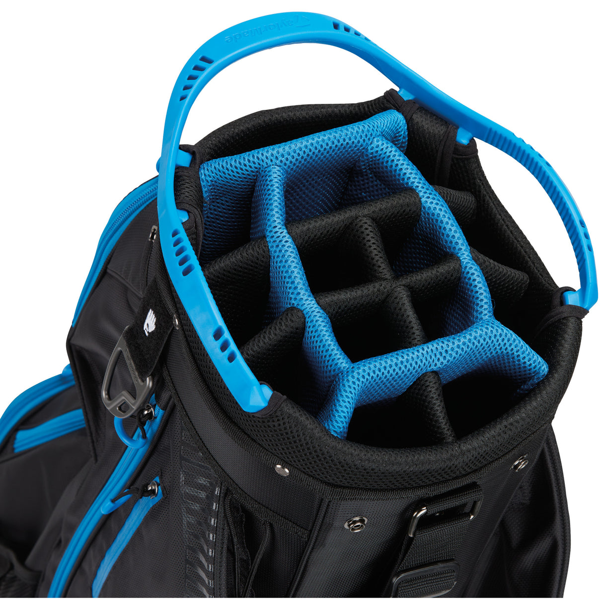 Taylor Made 2026 Pro Cartbag, Schwarz / Blau - Golflaedchen.de