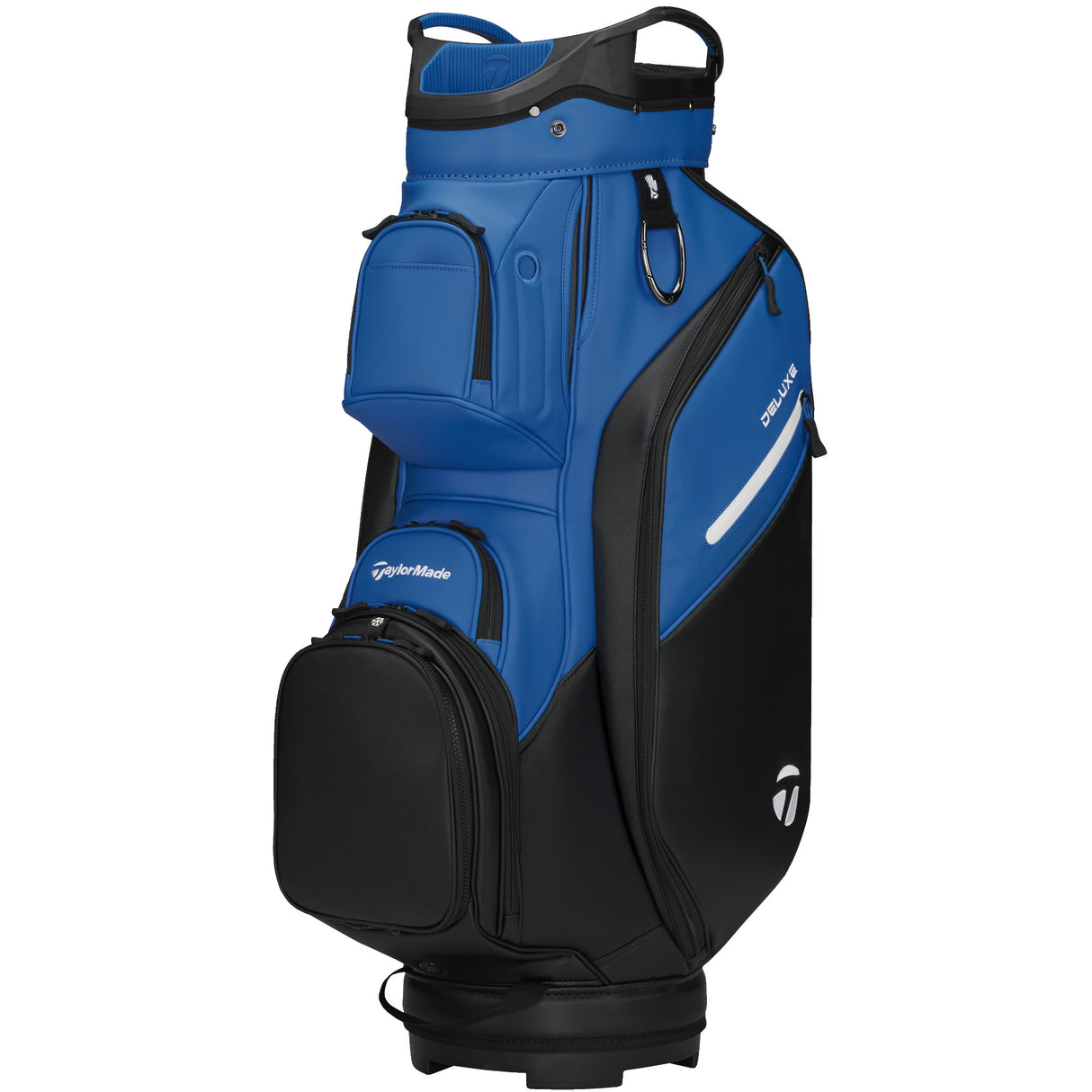 Taylor Made 2026 Deluxe Cartbag, Schwarz / Blau - Golflaedchen.de