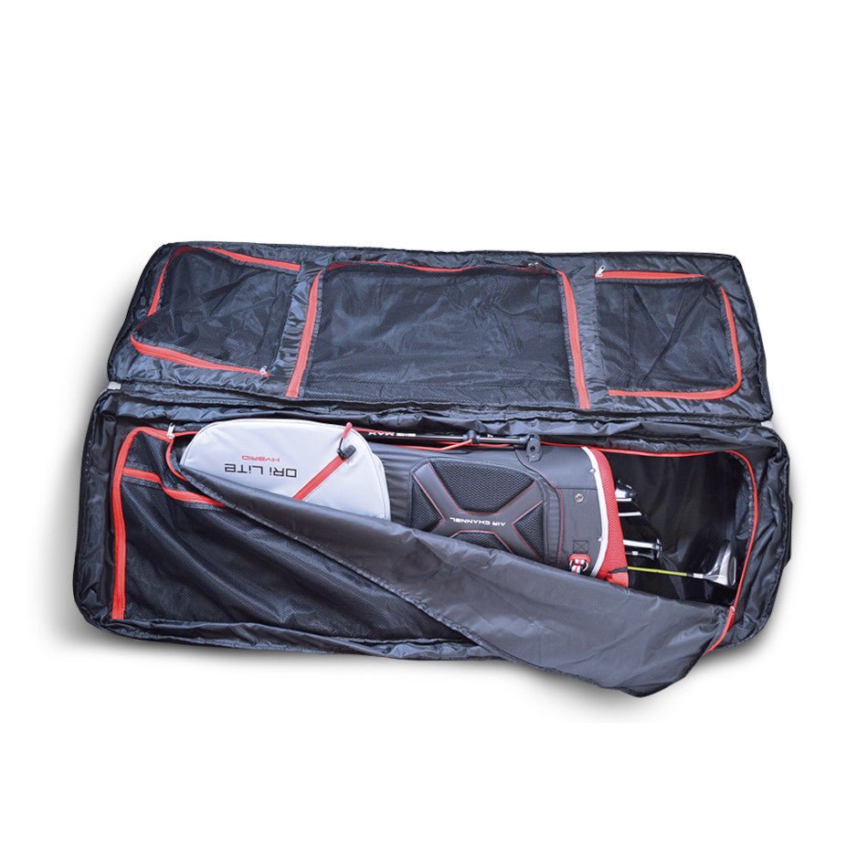 Big Max Double Decker Travelcover / Golf Reisetasche, Schwarz - Golflaedchen.de