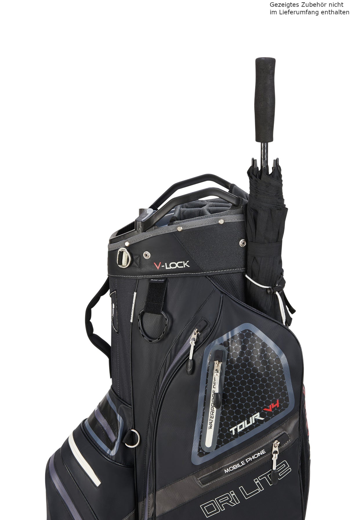 Big Max Dri Lite V - 4 Waterproof Cartbag, Schwarz - Golflaedchen.de