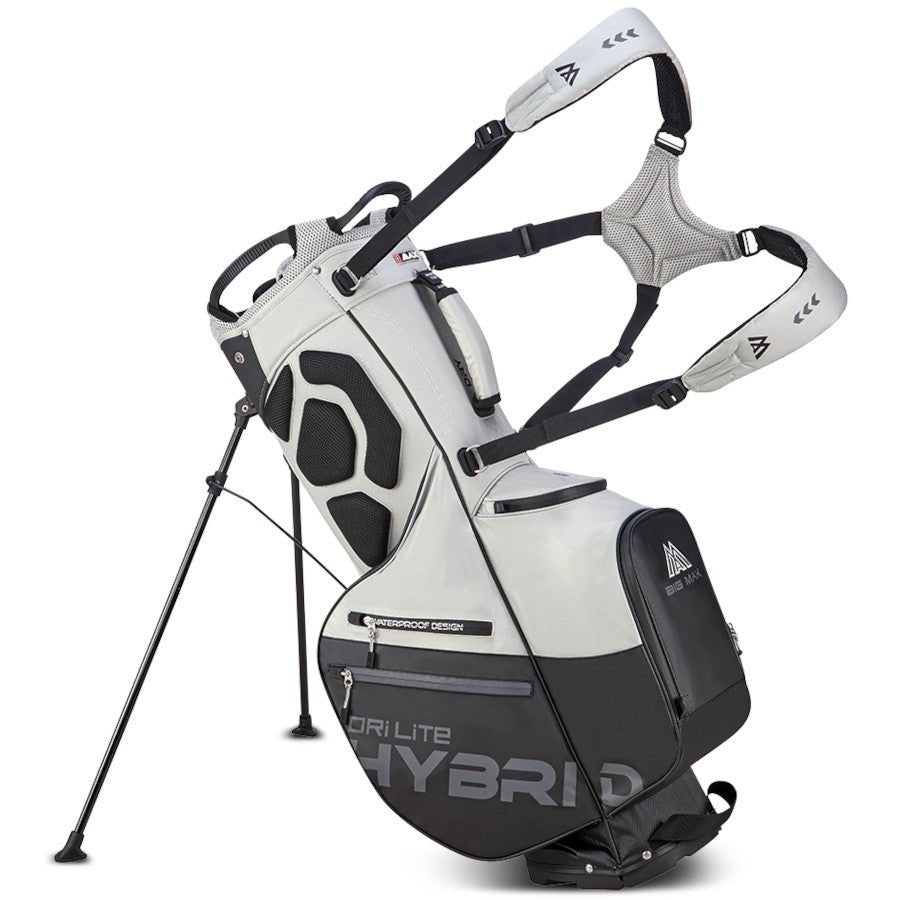 Big Max Dri Lite Hybrid Plus Waterproof Standbag, Grau / Schwarz - Golflaedchen.de