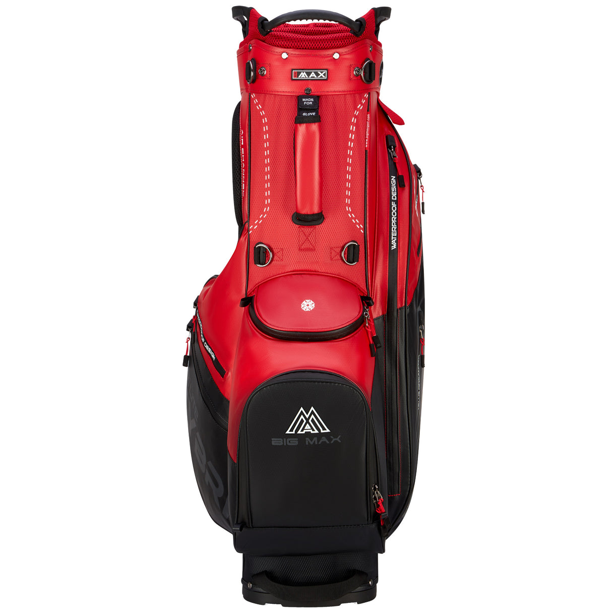 Big Max Dri Lite Hybrid Plus Waterproof Standbag, Rot / Schwarz - Golflaedchen.de