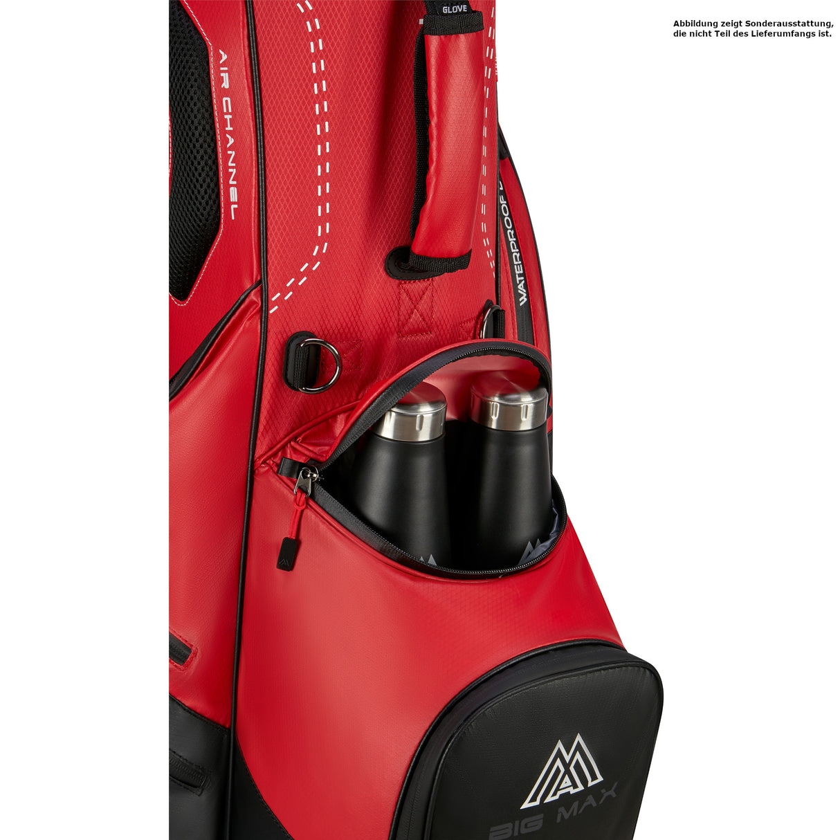 Big Max Dri Lite Hybrid Plus Waterproof Standbag, Rot / Schwarz - Golflaedchen.de