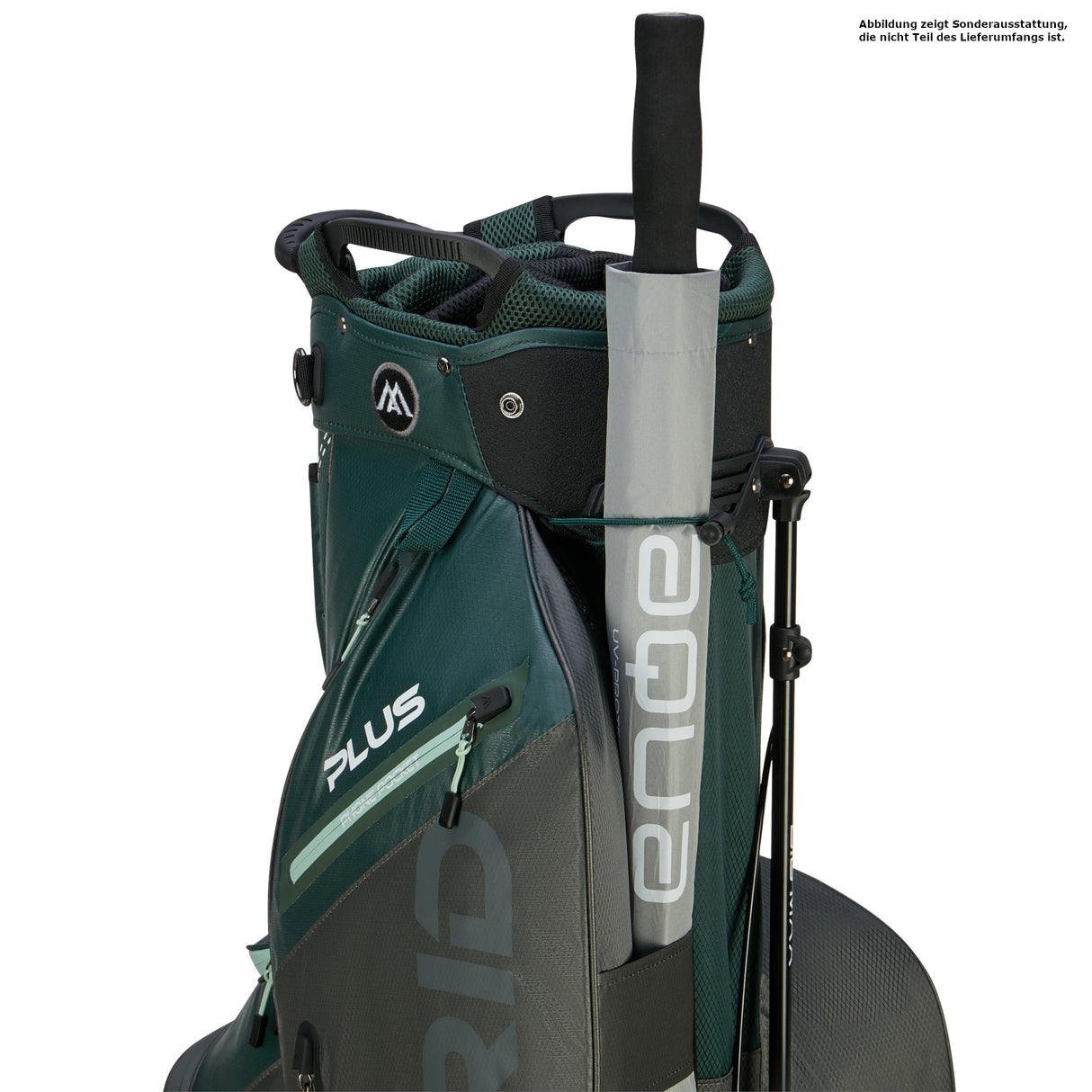 Big Max Dri Lite Hybrid Plus Waterproof Standbag, Dunkelgrün / Braun - Golflaedchen.de