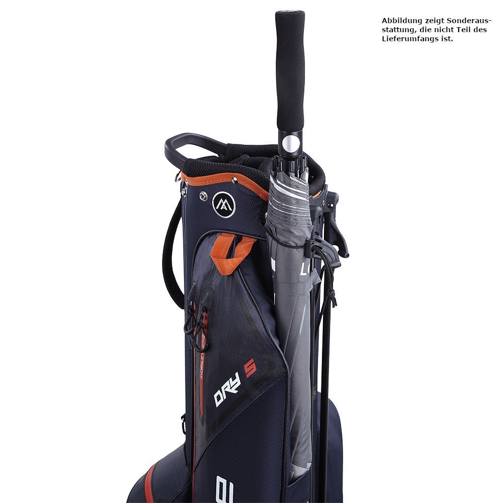 Big Max Dri Lite Seven G Waterproof Standbag, Dunkelblau / Braun - Golflaedchen.de