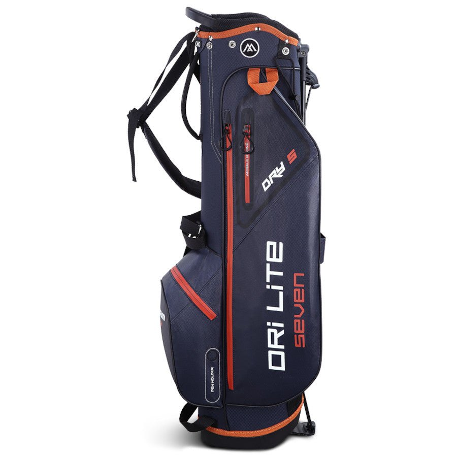 Big Max Dri Lite Seven G Waterproof Standbag, Dunkelblau / Braun - Golflaedchen.de