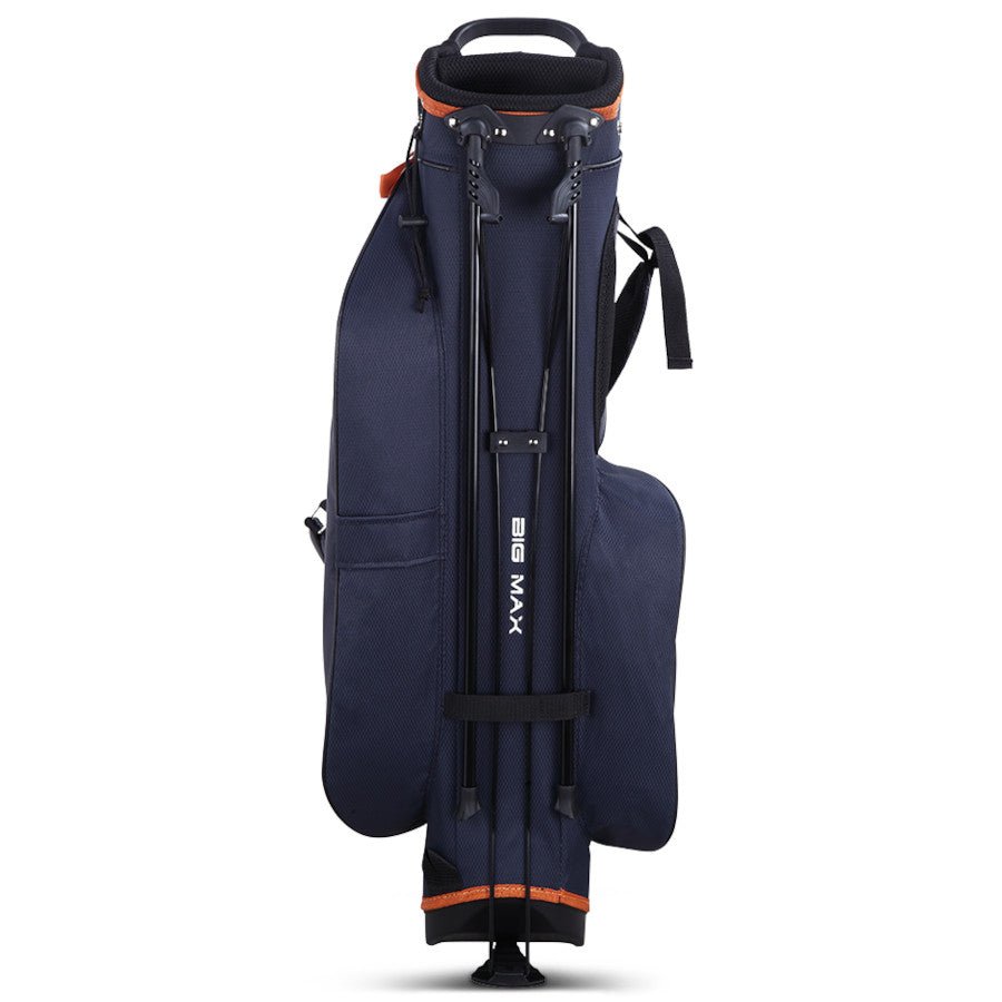 Big Max Dri Lite Seven G Waterproof Standbag, Dunkelblau / Braun - Golflaedchen.de