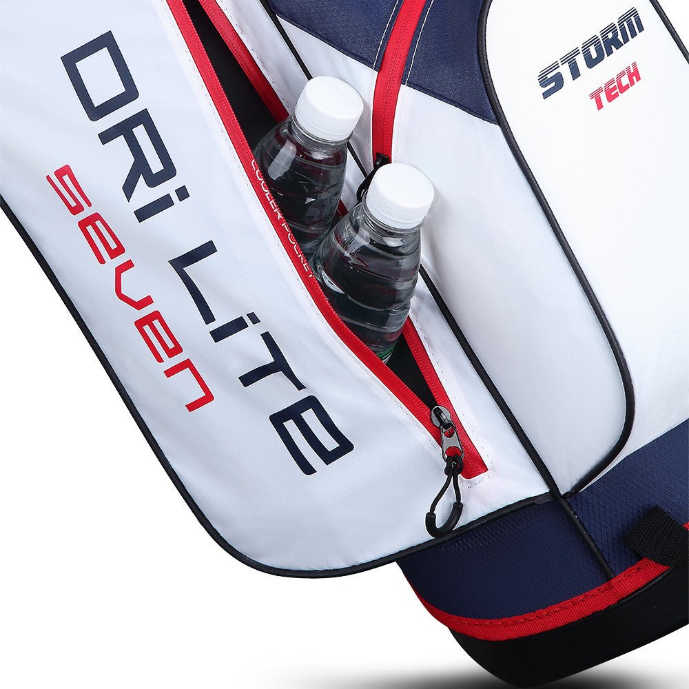 Big Max Dri Lite Seven G Waterproof Standbag, Weiß / Navy / Rot - Golflaedchen.de