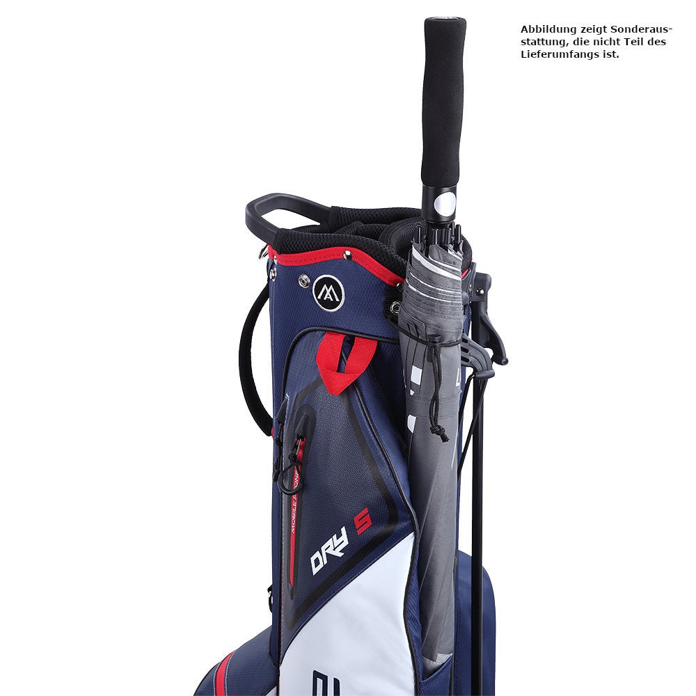 Big Max Dri Lite Seven G Waterproof Standbag, Weiß / Navy / Rot - Golflaedchen.de