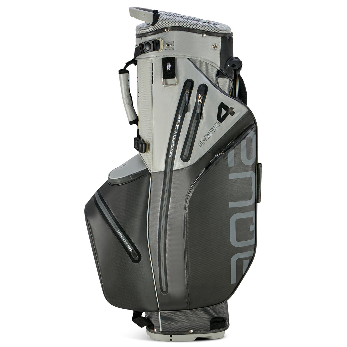 Big Max Aqua Hybrid 4 Waterproof Standbag, Grey / Silver - Golflaedchen.de