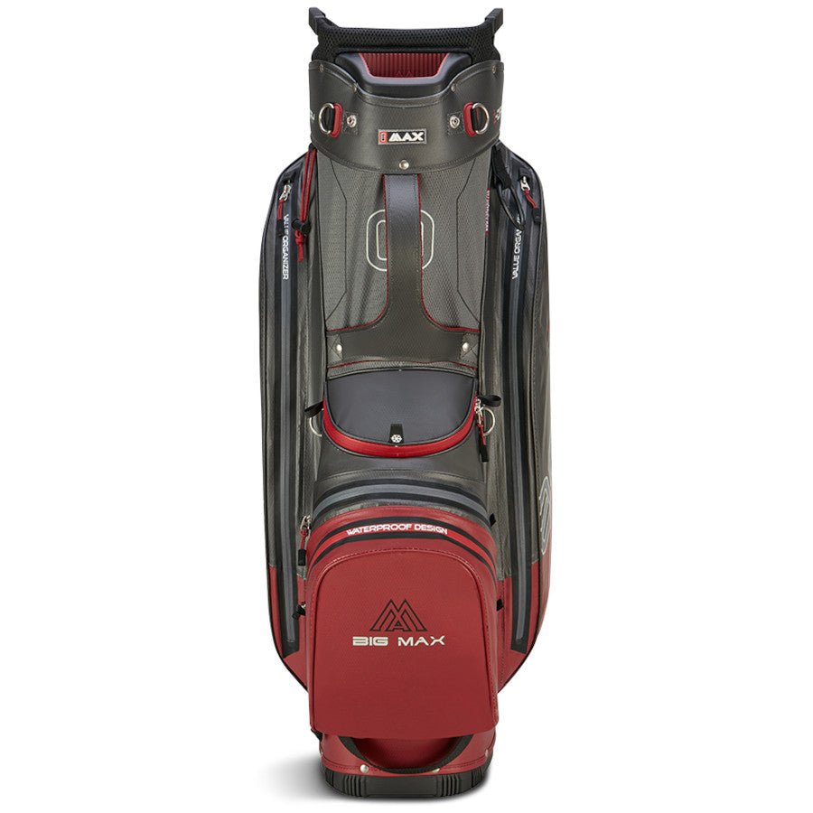 Big Max 2026 Aqua Sport 4 Waterproof Cartbag, Dunkelgrau / Merlot - Golflaedchen.de