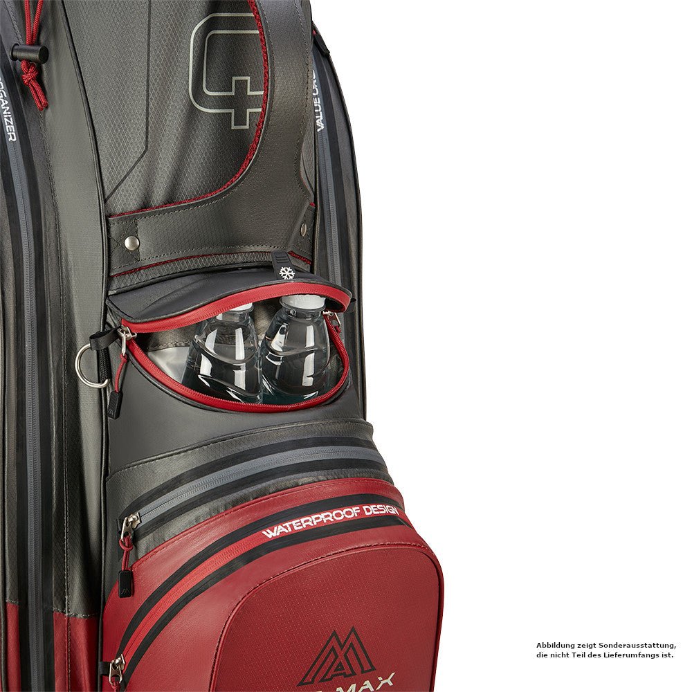 Big Max 2026 Aqua Sport 4 Waterproof Cartbag, Dunkelgrau / Merlot - Golflaedchen.de