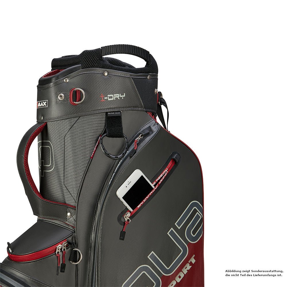 Big Max 2026 Aqua Sport 4 Waterproof Cartbag, Dunkelgrau / Merlot - Golflaedchen.de
