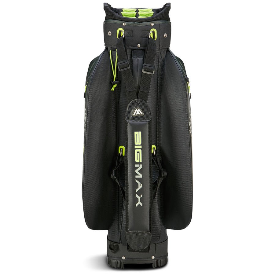 Big Max 2026 Aqua Sport 4 Waterproof Cartbag, Dunkelgrün / Schwarz / Lime - Golflaedchen.de