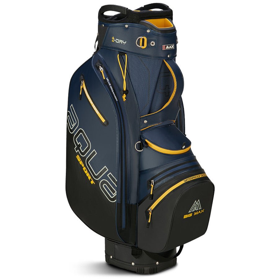 Big Max 2026 Aqua Sport 4 Waterproof Cartbag, Navy / Schwarz / Orange - Golflaedchen.de