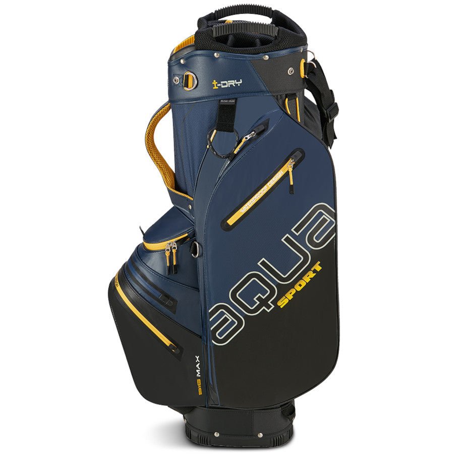 Big Max 2026 Aqua Sport 4 Waterproof Cartbag, Navy / Schwarz / Orange - Golflaedchen.de
