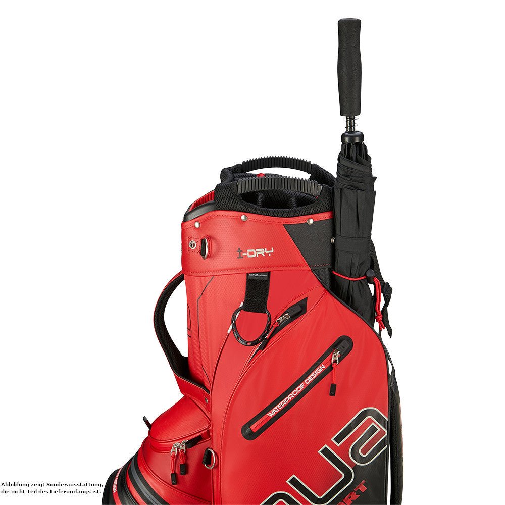 Big Max 2026 Aqua Sport 4 Waterproof Cartbag, Rot / Schwarz - Golflaedchen.de
