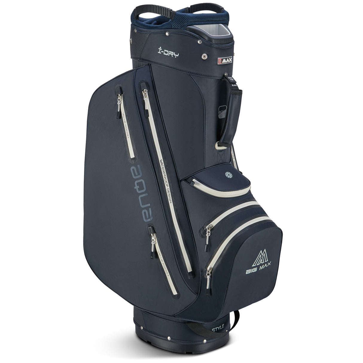 Big Max Aqua Style 4 Waterproof Cartbag, Navy - Golflaedchen.de