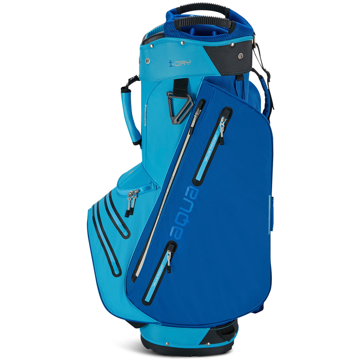 Big Max Aqua Style 4 Waterproof Cartbag, Royalblau / Himmelblau - Golflaedchen.de