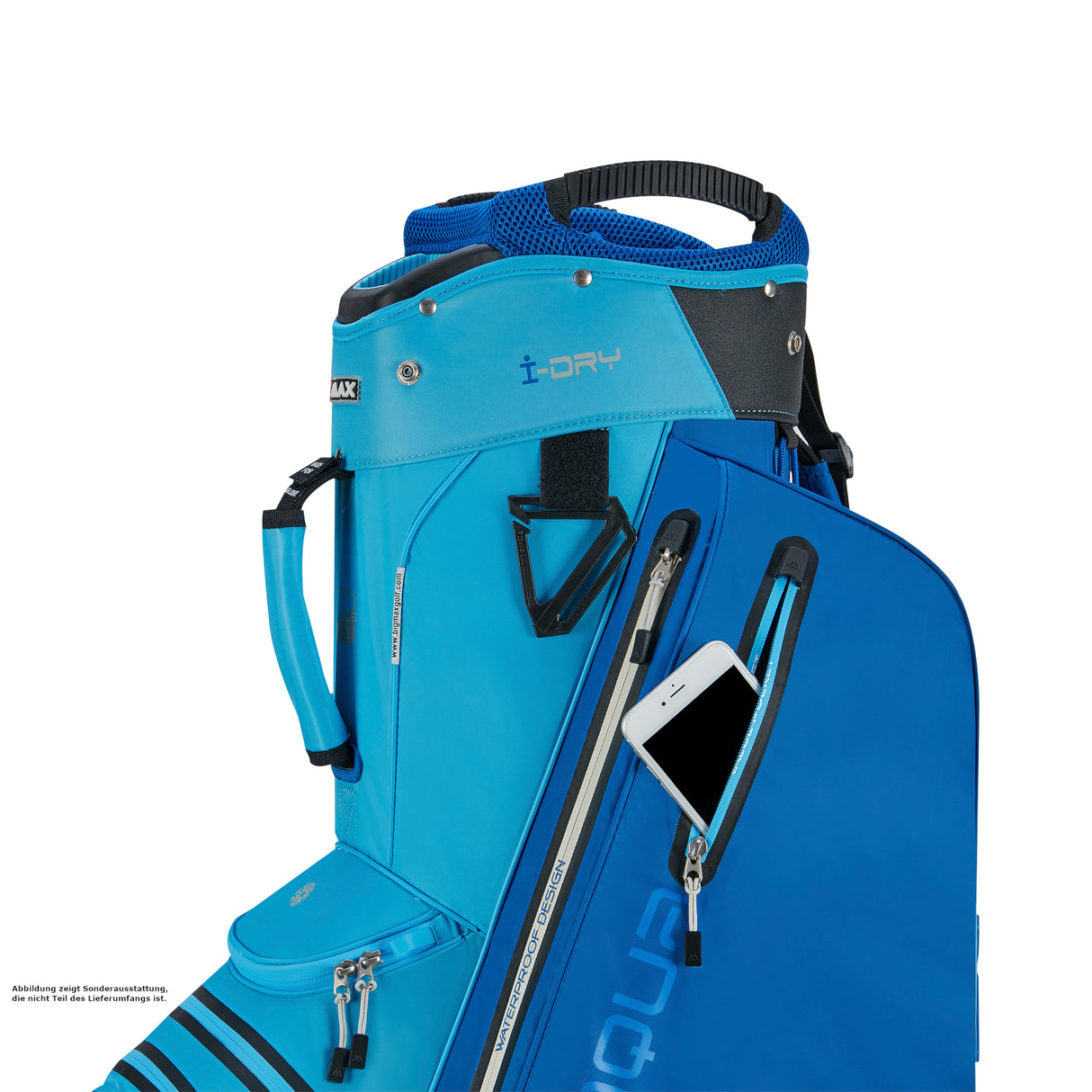 Big Max Aqua Style 4 Waterproof Cartbag, Royalblau / Himmelblau - Golflaedchen.de
