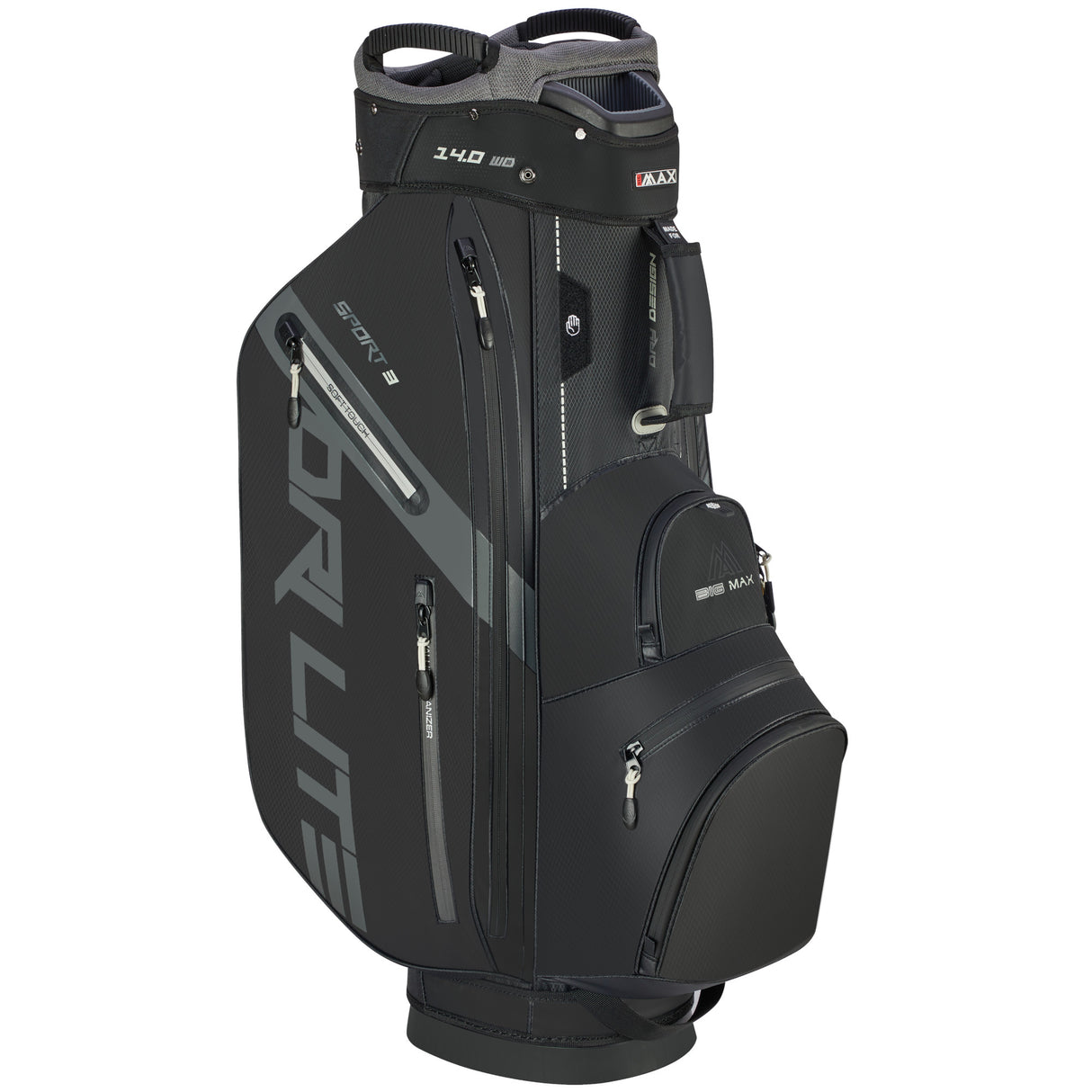 Big Max Dri Lite Sport 3 Waterproof Cartbag, Schwarz - Golflaedchen.de