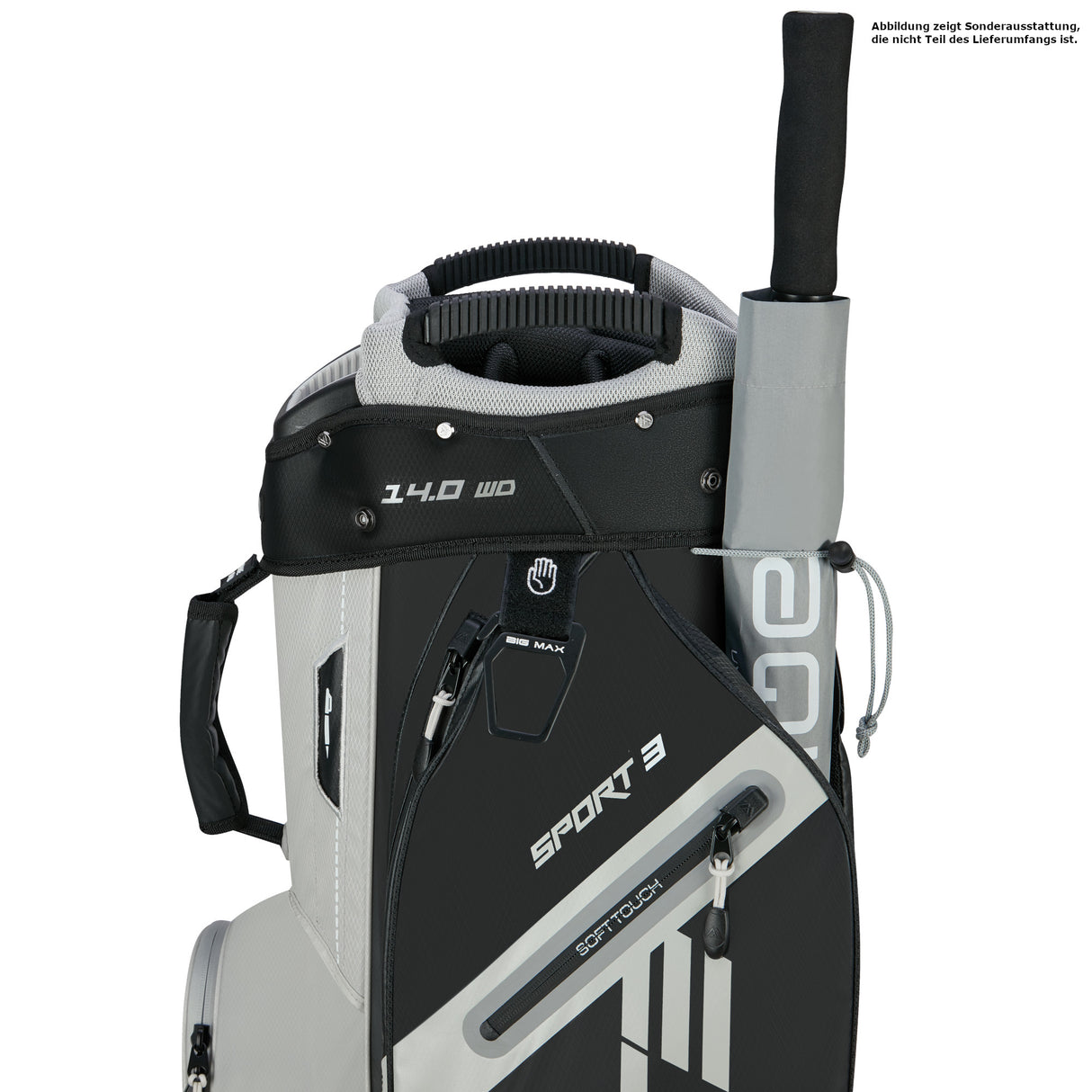 Big Max Dri Lite Sport 3 Waterproof Cartbag, Schwarz / Taupe - Golflaedchen.de