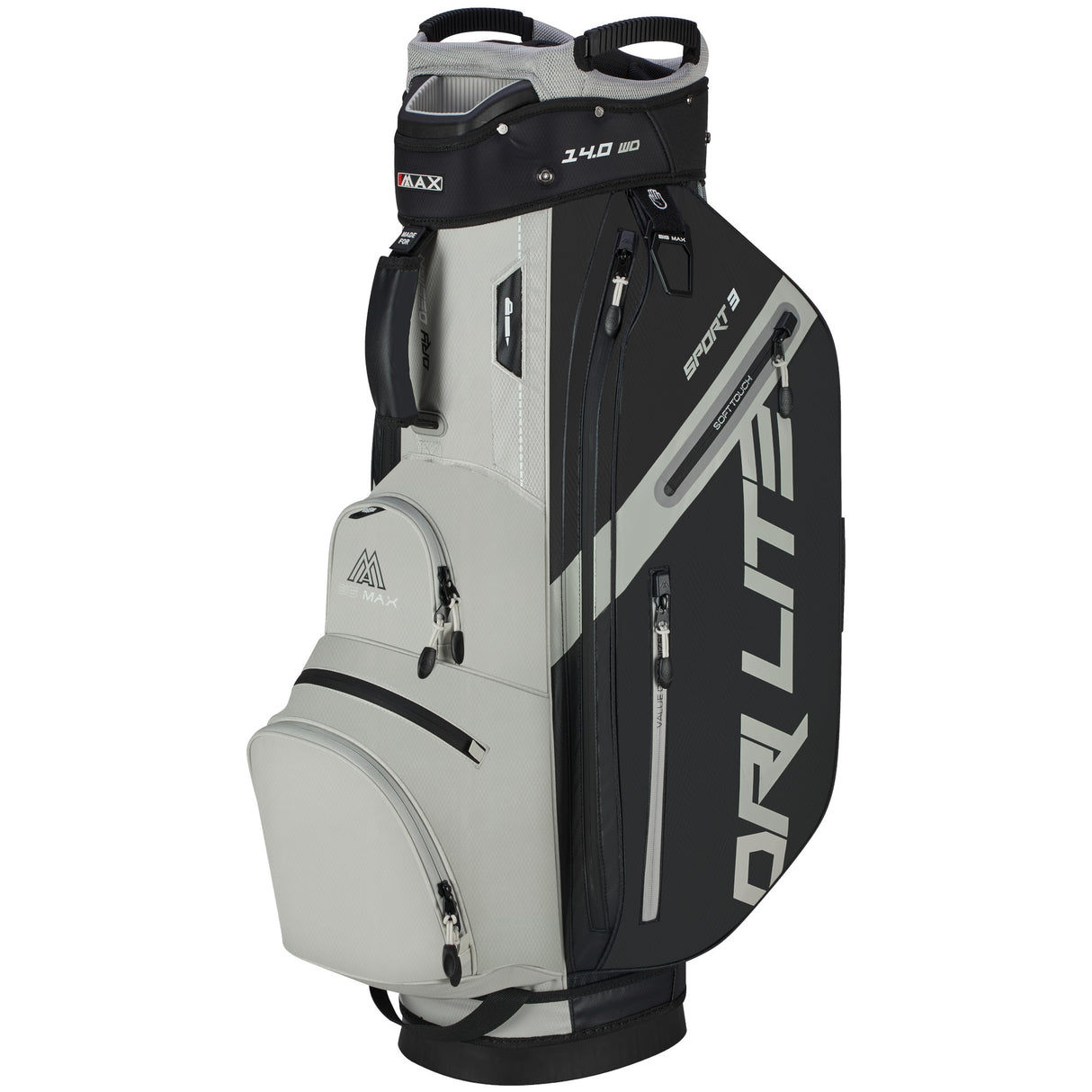Big Max Dri Lite Sport 3 Waterproof Cartbag, Schwarz / Taupe - Golflaedchen.de