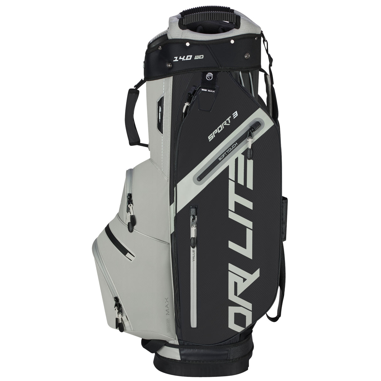 Big Max Dri Lite Sport 3 Waterproof Cartbag, Schwarz / Taupe - Golflaedchen.de