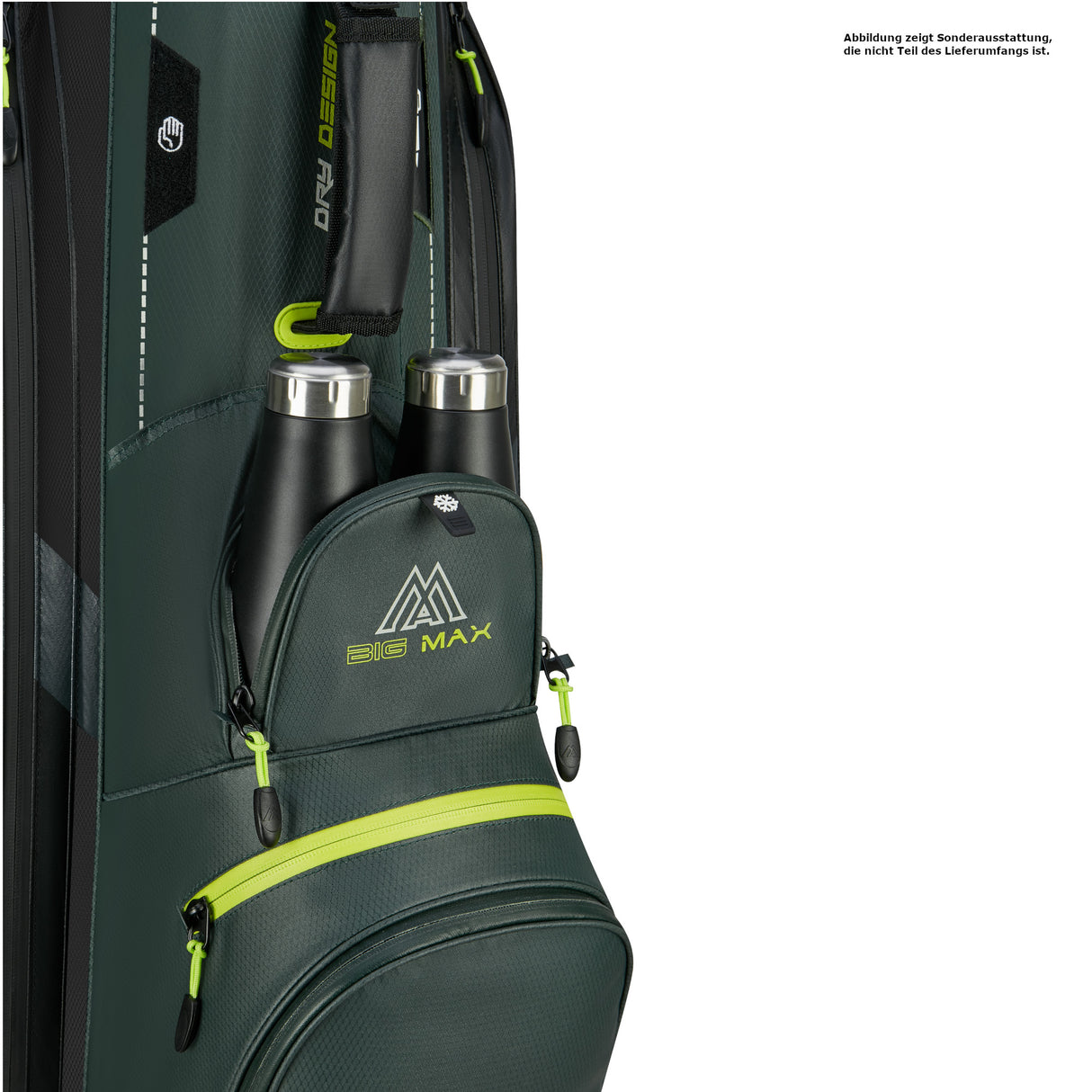 Big Max Dri Lite Sport 3 Waterproof Cartbag, Grün / Schwarz - Golflaedchen.de
