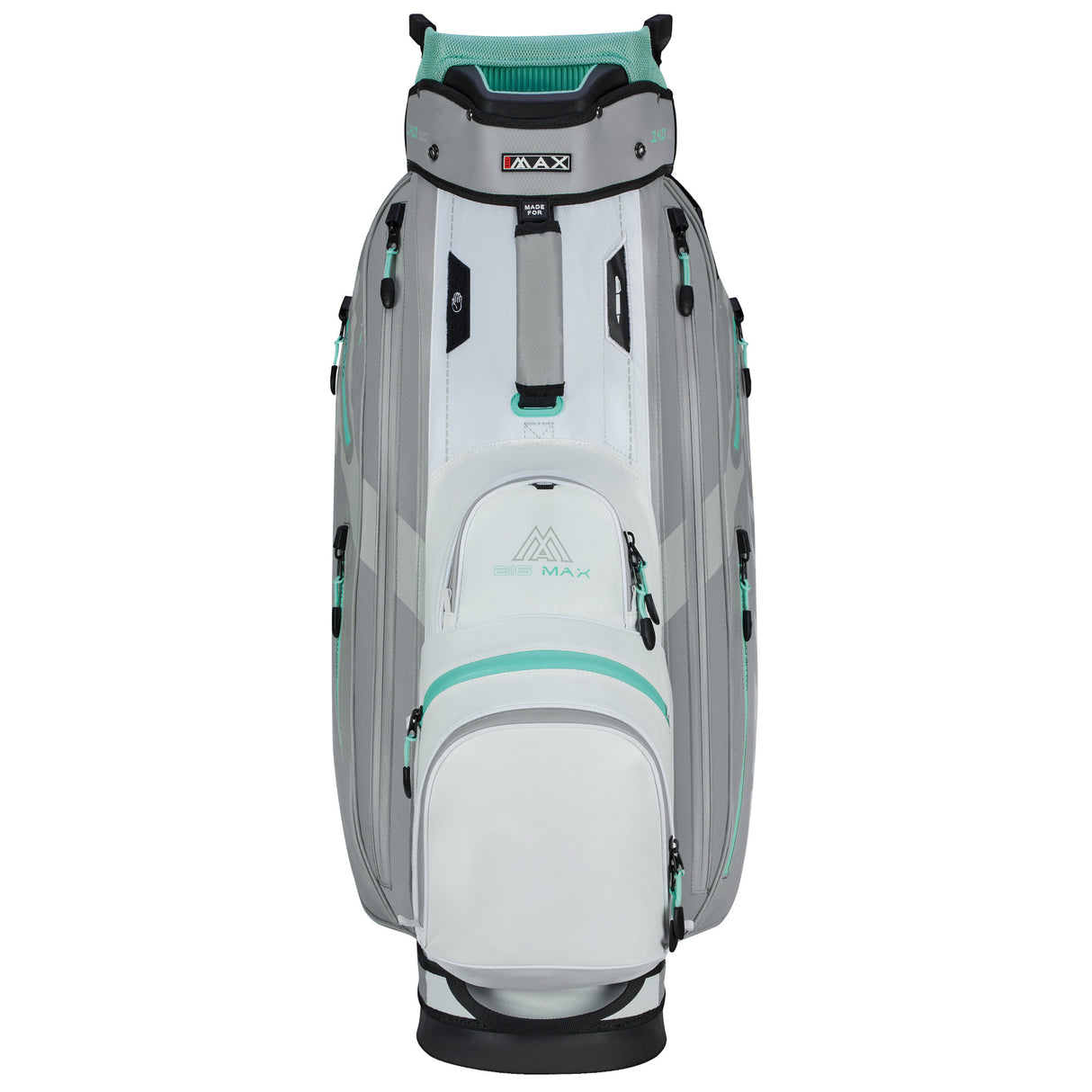 Big Max Dri Lite Sport 3 Waterproof Cartbag, Grau / Weiß / Mint - Golflaedchen.de
